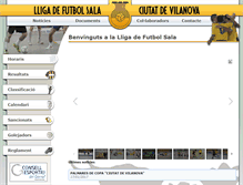 Tablet Screenshot of futbolsalavilanova.com